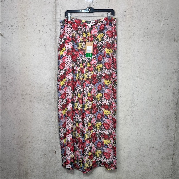 Boden Floral Wide Leg palazzo trousers Pants sz 10 - Picture 4 of 6